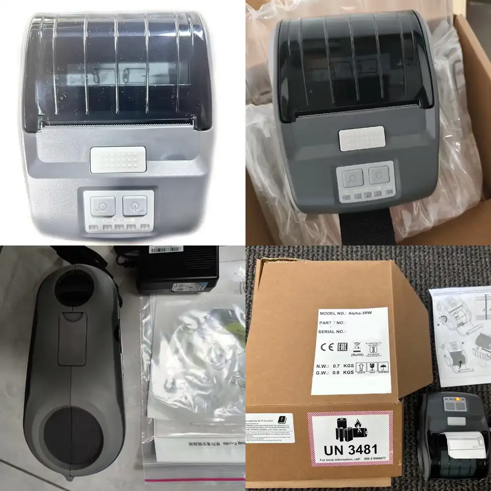 Label Printer - Imprimante thermique portable à code-barres optique