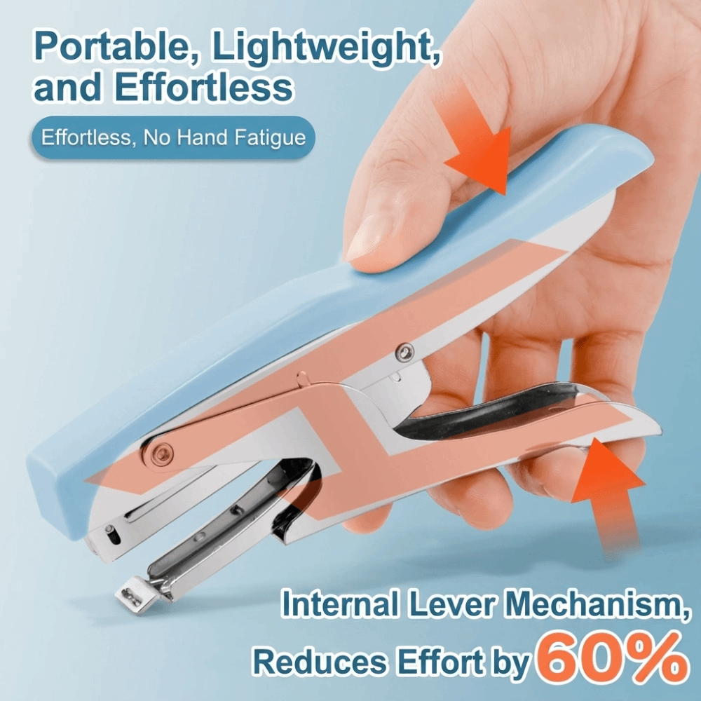 Stapler Heavy Duty - Agrafeuse manuelle en métal à levier,